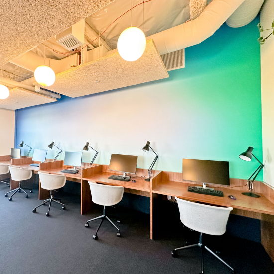 Custom Gradient Office Wallcovering