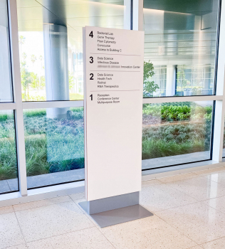 Freestanding Wayfinding Directory Sign